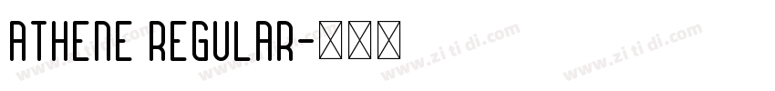 Athene Regular字体转换
